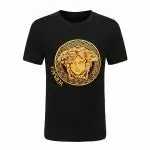 new versace t-shirt collection black round medusa